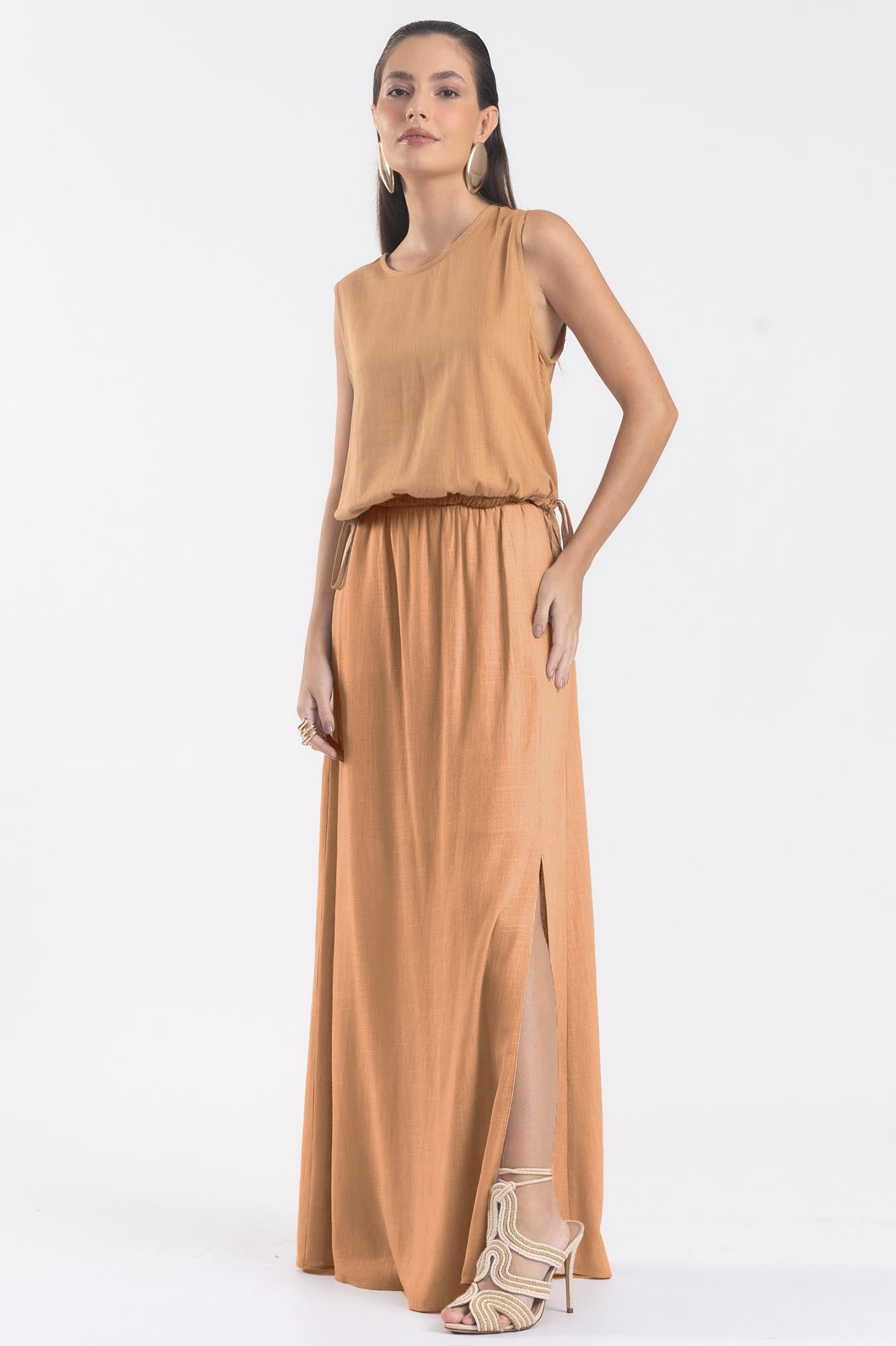 SAIA LONGA CÓS ALTO EM LINHO – cityblue